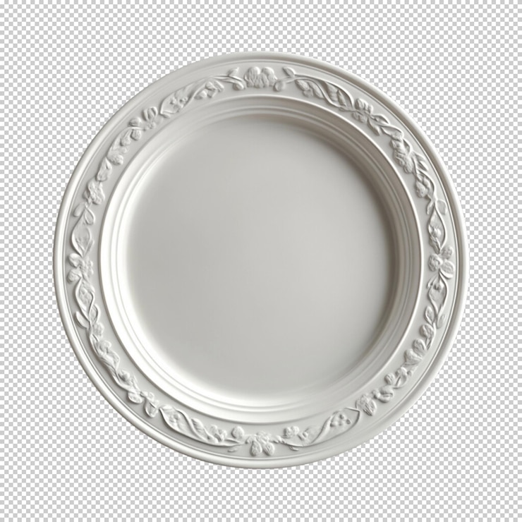 PSD plato de porcelana blanca