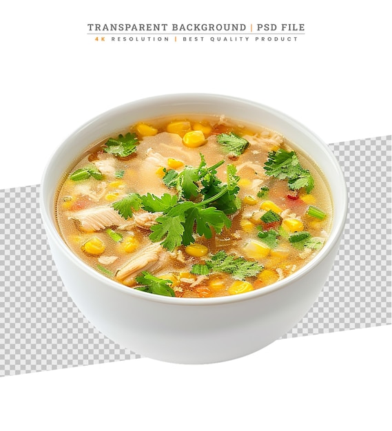 PSD plato de primer plano de sopa tradicional tailandesa tom yum kung con camarones y tomates