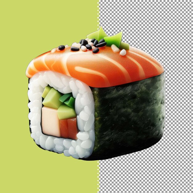 PSD plato de sushi aislado png