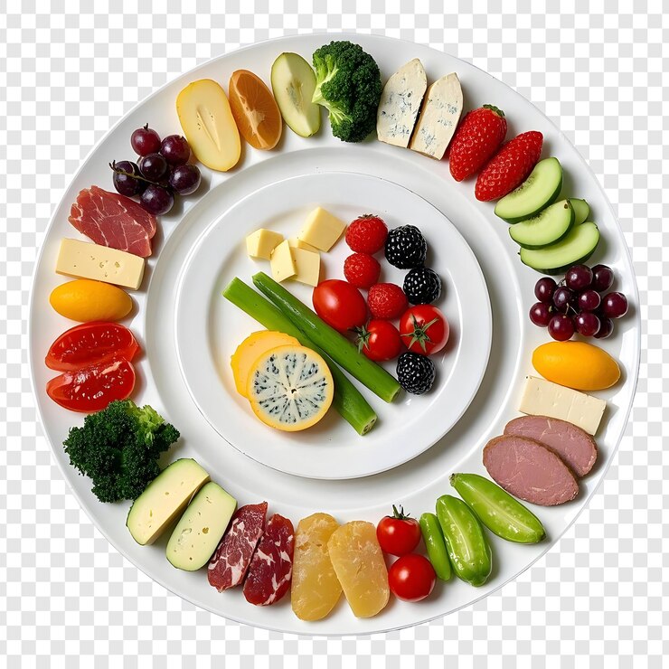 PSD platos de comida gourmet aislados sobre un fondo transparente