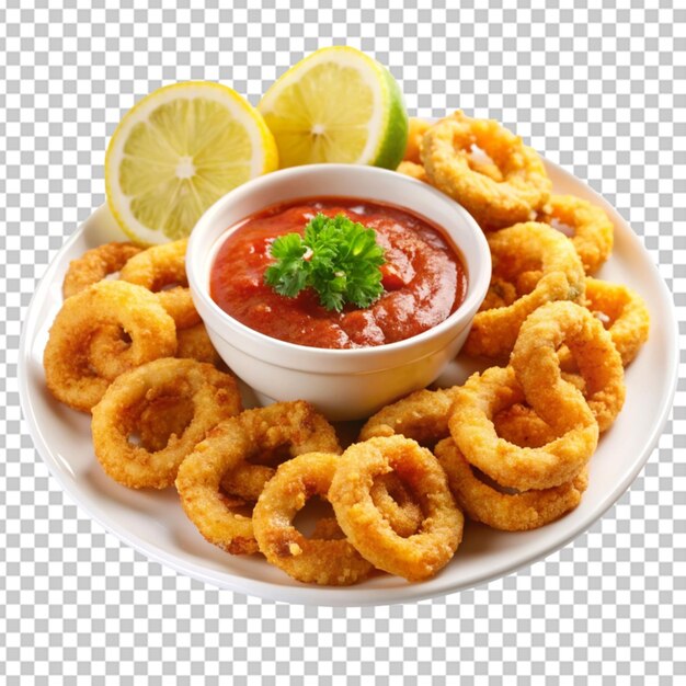 PSD platter of crispy calamari rings