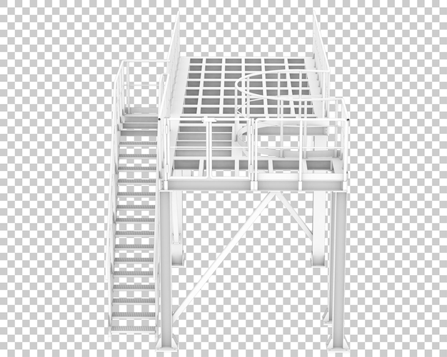 PSD plattform isoliert auf transparentem hintergrund 3d-rendering-illustration