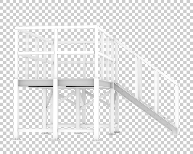 Plattform isoliert auf transparentem Hintergrund 3D-Rendering-Illustration