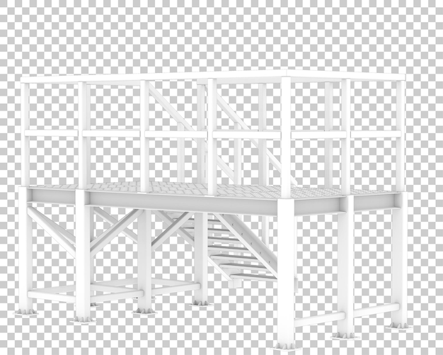 Plattform isoliert auf transparentem Hintergrund 3D-Rendering-Illustration