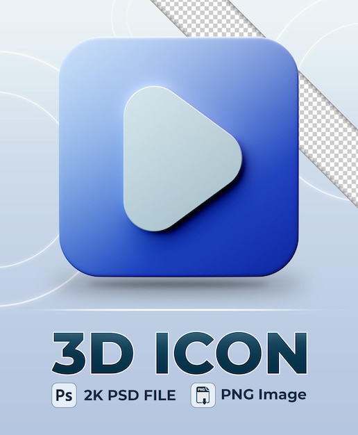 Play-Button 3D-Symbol
