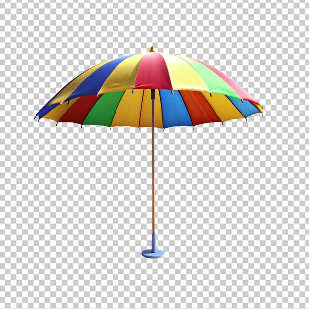 PSD playa con paraguas concepto de verano y vacaciones
