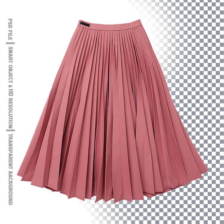 PSD pleated skirt