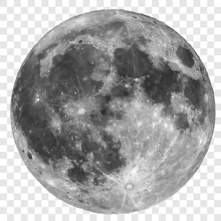 PSD la pleine lune vue avec le télescope coupé