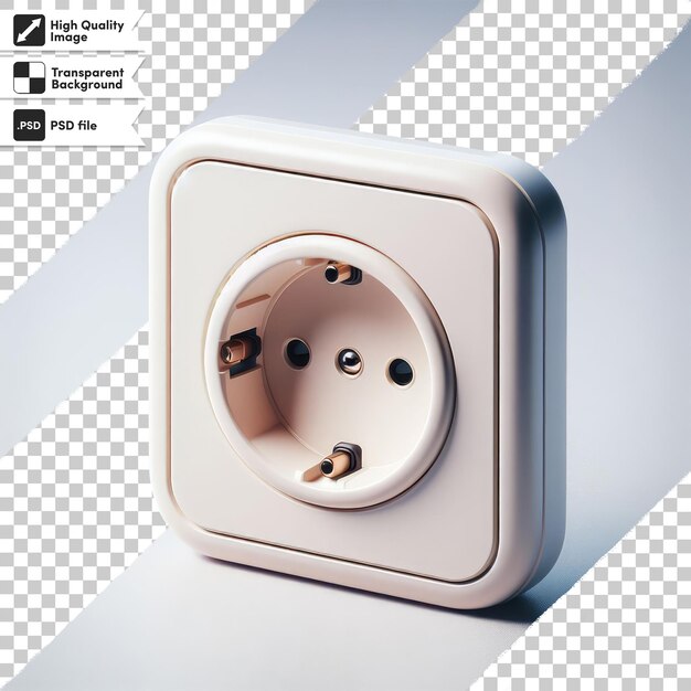 Plug Et Socket électrique Psd Sur Fond Transparent Avec Couche De Masque Modifiable