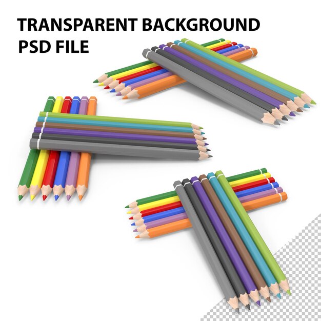 PSD pluma de color png