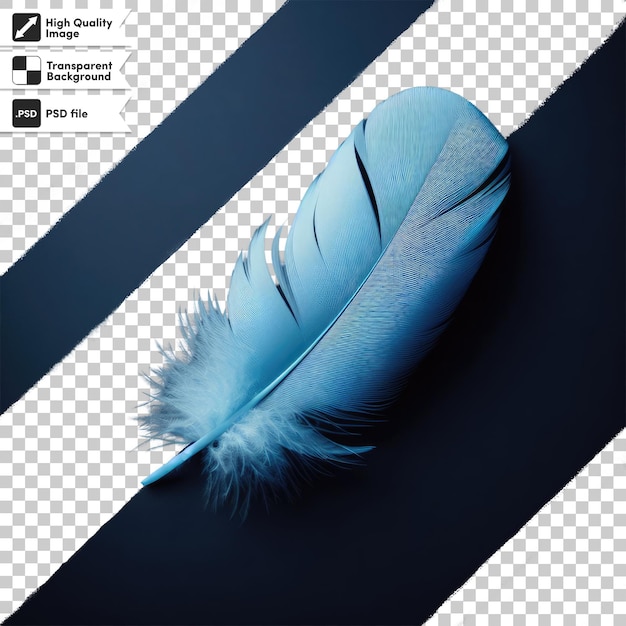 Pluma de psd en un fondo transparente