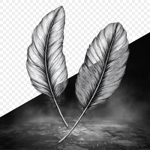 une plume sur fond noir avec les mots " plume "
