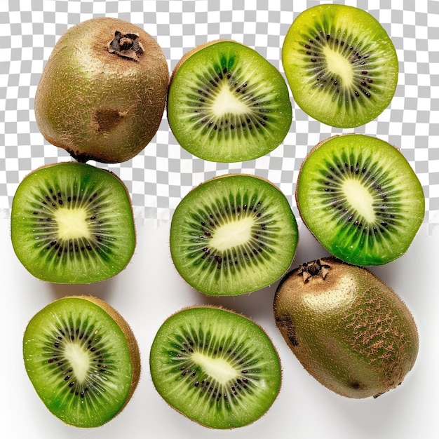 PSD plusieurs types de kiwis, y compris le kiwi et le kiwi