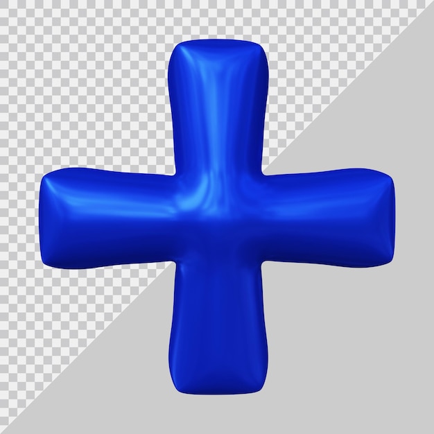 PSD pluszeichen in 3d-rendering