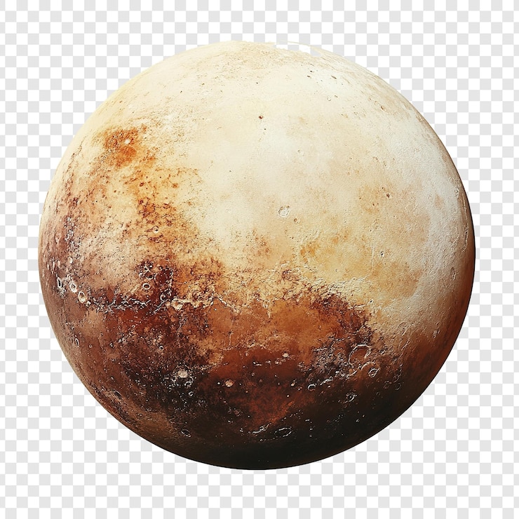 PSD plutone png su sfondo bianco