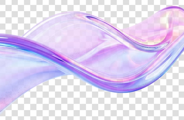 PNG 3d astratto tubo di vetro ondulato gradiente grafico di sfondo