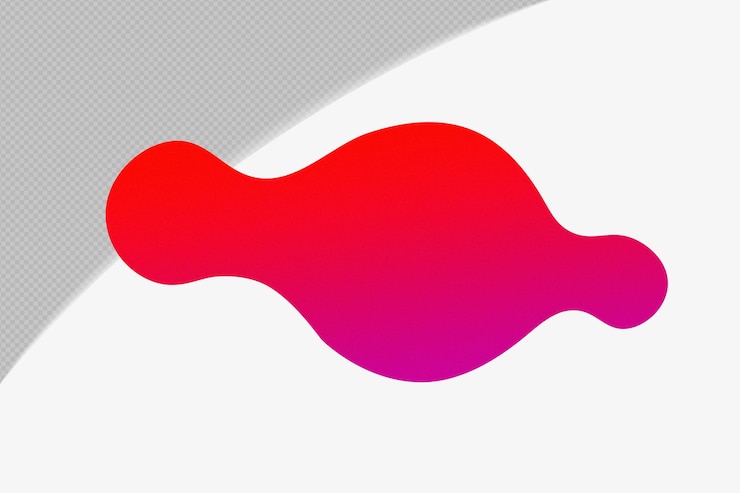 PSD png-abstract form durchsichtiges körniges gradientenelement mit roter farbe vorlage psd png-design