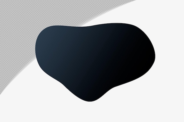 PNG abstract forme transparente élément de gradient avec mirage noir de minuit modèle de couleur psd png design