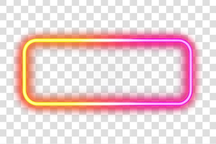 PSD png abstracto de luz de neón eléctrico