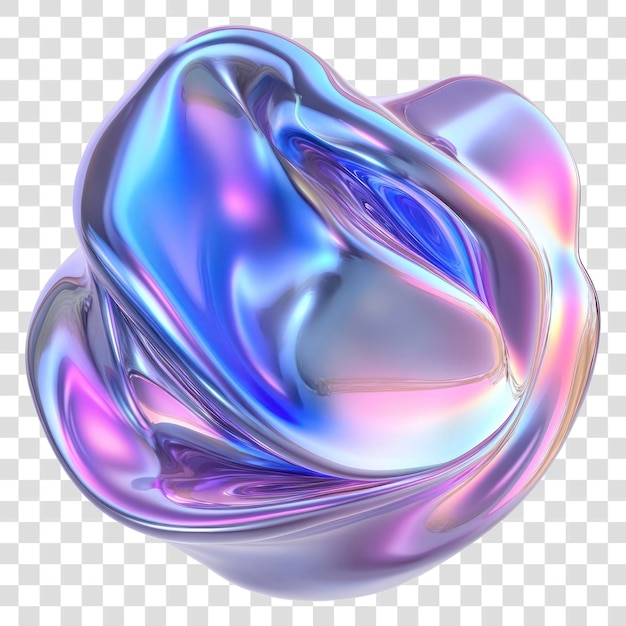 PNG Accessori per l'illustrazione artistica a forma astratta iridescente
