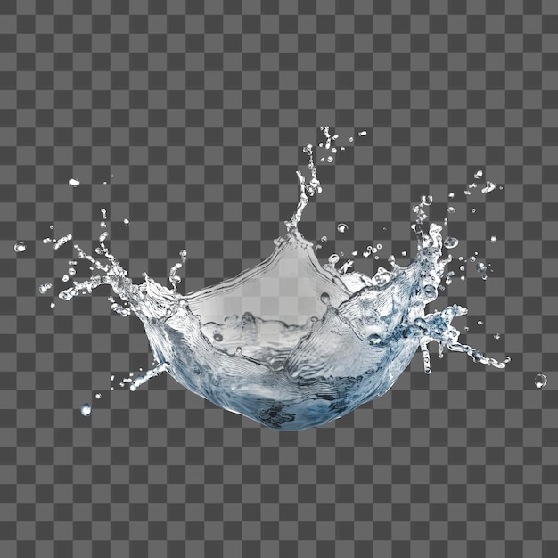 PNG Agua salpicaduras gotas de agua salpicadura de agua