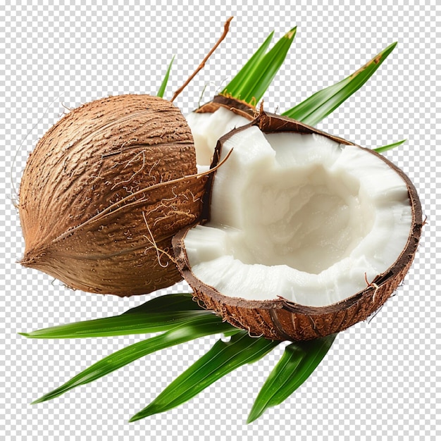 Png aislado de coco en fondo transparente para el día del coco