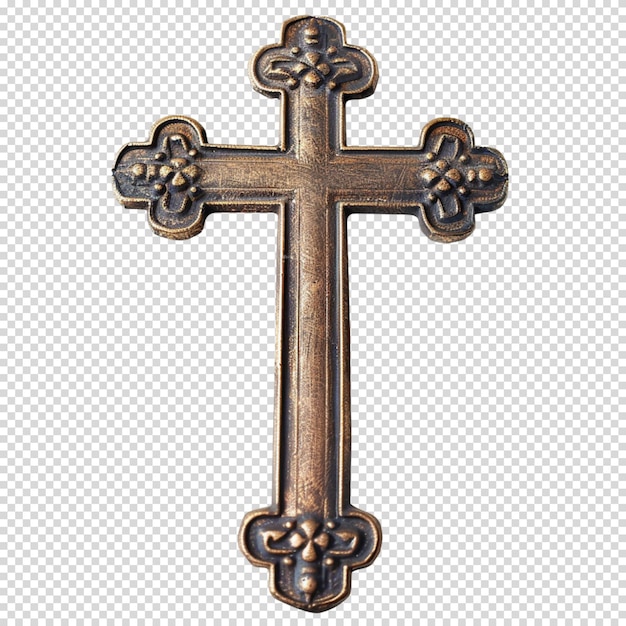 Png aislado de cruz crucificada símbolo religioso cristiano en fondo transparente para el viernes santo