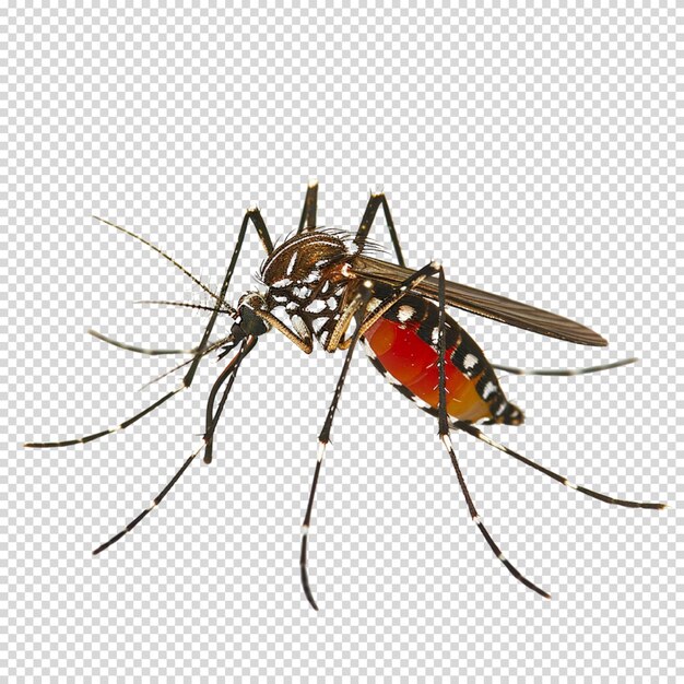 Png aislado de mosquito en fondo transparente para el día del dengue