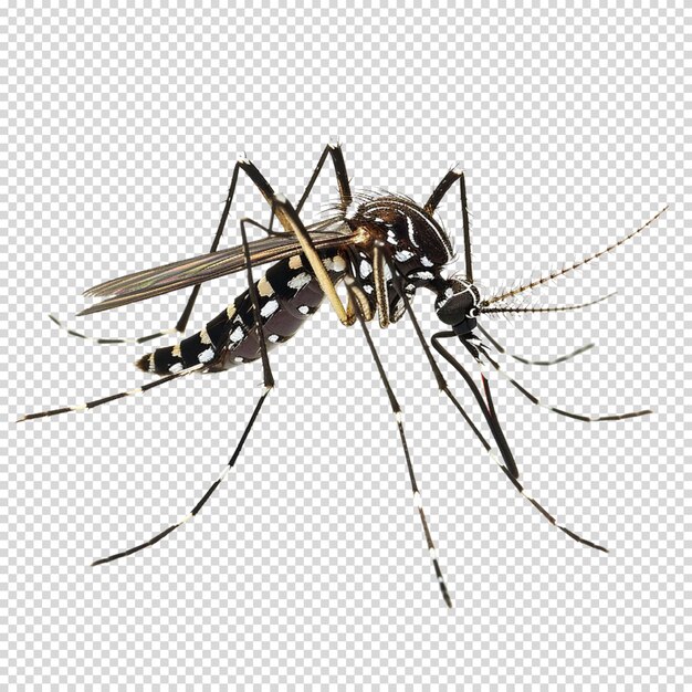 PSD png aislado de mosquito en fondo transparente para el día del dengue