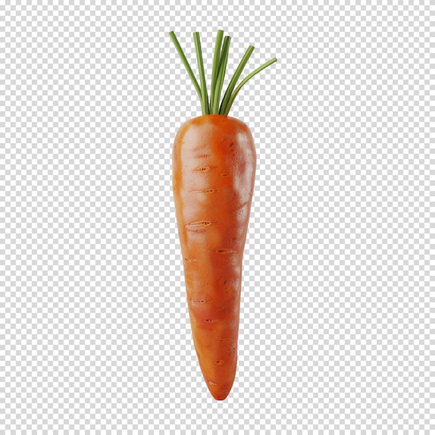 Png aislado de zanahoria en fondo transparente para el día de la zanahoria