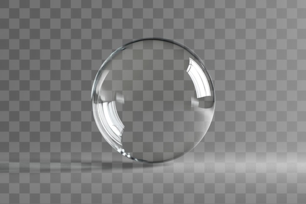 PNG Algumas bolhas transparentes flutuando esfera minimalista contemporânea
