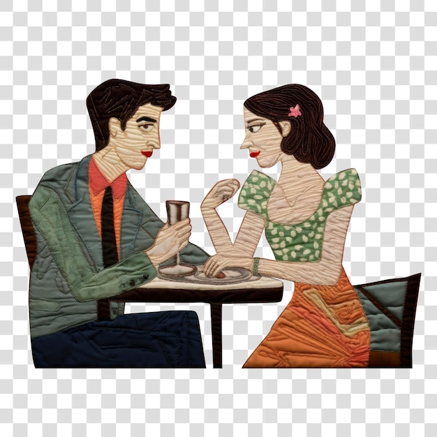 PNG Amante sorriso jantar no restaurante arte desenho animado adulto