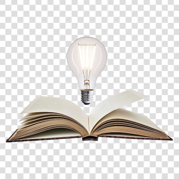 PNG Ampoule lumineuse livre ampoule ouverte