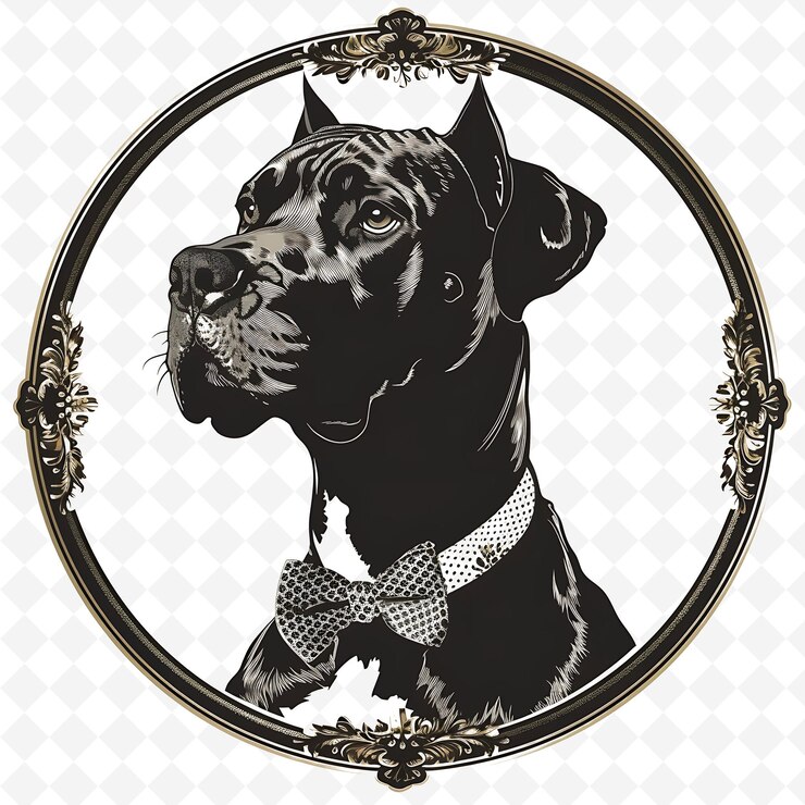 PSD png animal line art and frame stamps colage stamp esbozo natural para la ilustración de personajes