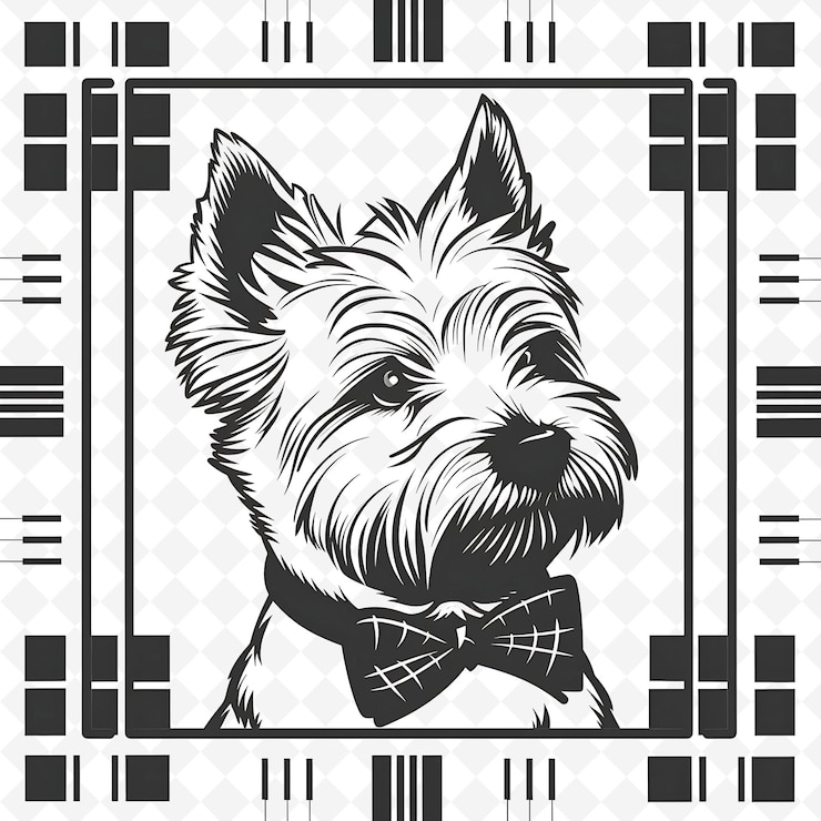 PSD png animal line art and frame stamps colage stamp esbozo natural para la ilustración de personajes