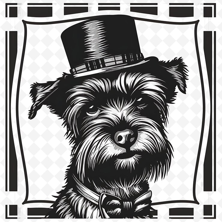 PSD png animal line art and frame stamps colage stamp esbozo natural para la ilustración de personajes