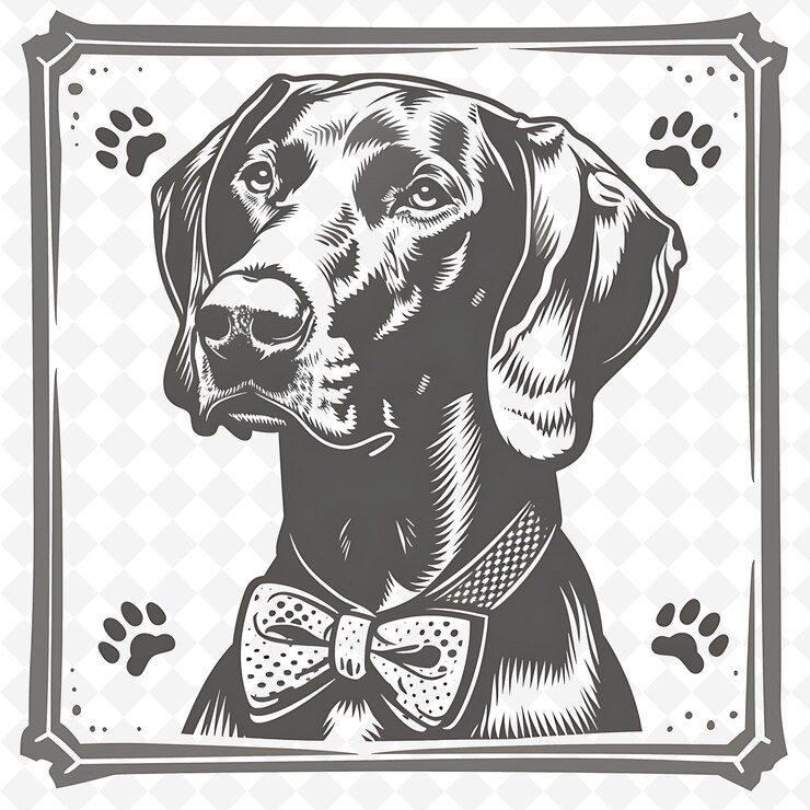PSD png animal line art and frame stamps colage stamp esbozo natural para la ilustración de personajes