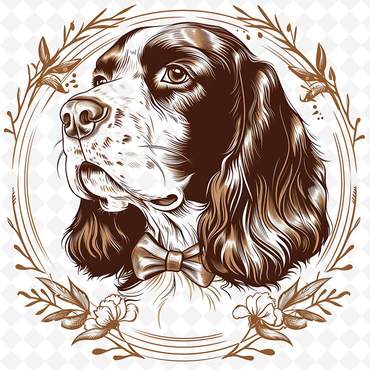 PSD png animal line art and frame stamps collage stamp esboço natural para ilustração de personagens