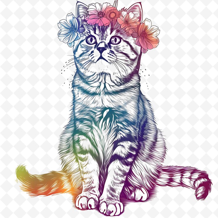 PSD png animal line art and frame stamps collage stamp sketch naturale per l'illustrazione dei personaggi