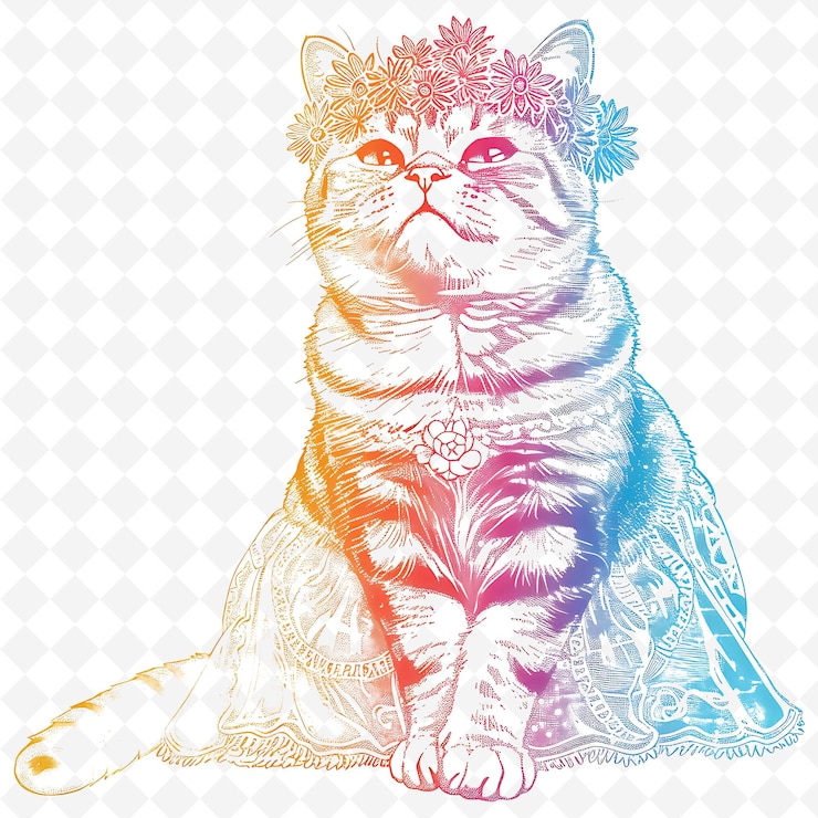 PSD png animal line art and frame stamps collage stamp sketch naturale per l'illustrazione dei personaggi