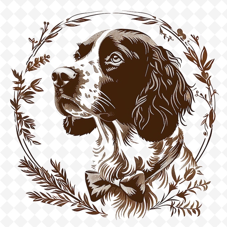 PSD png animal line art and frame stamps collage stamp sketch naturale per l'illustrazione dei personaggi