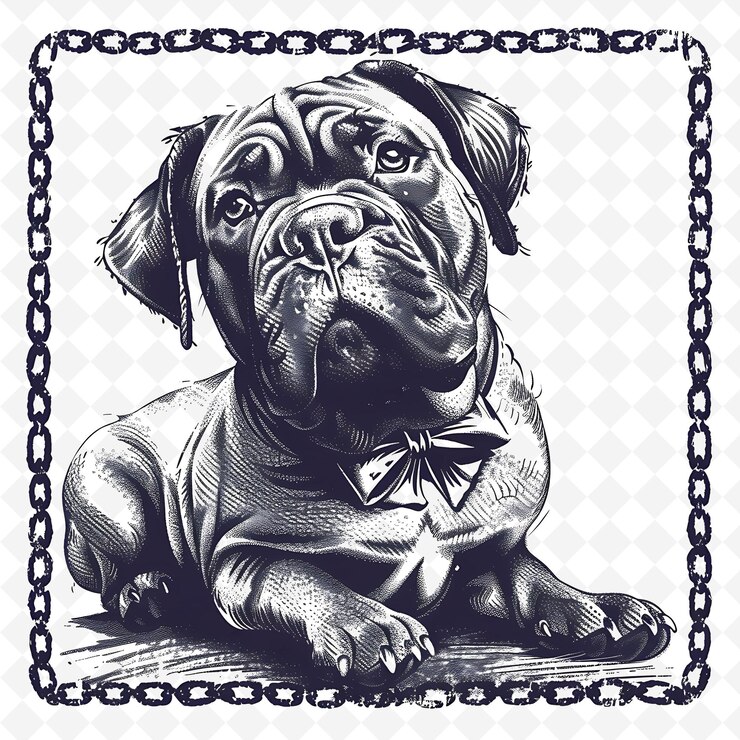 PSD png animal line art and frame stamps collage stamp sketch naturale per l'illustrazione dei personaggi