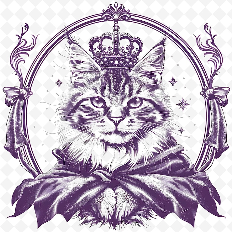 PSD png animal line art and frame stamps collage stamp sketch naturale per l'illustrazione dei personaggi