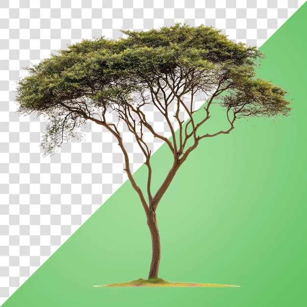 PNG Un árbol de acacia acacia ilustración de la naturaleza
