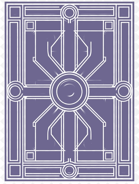 PSD png art deco frame art com padrões geométricos e sotaques dourados ilustração frame art decorative