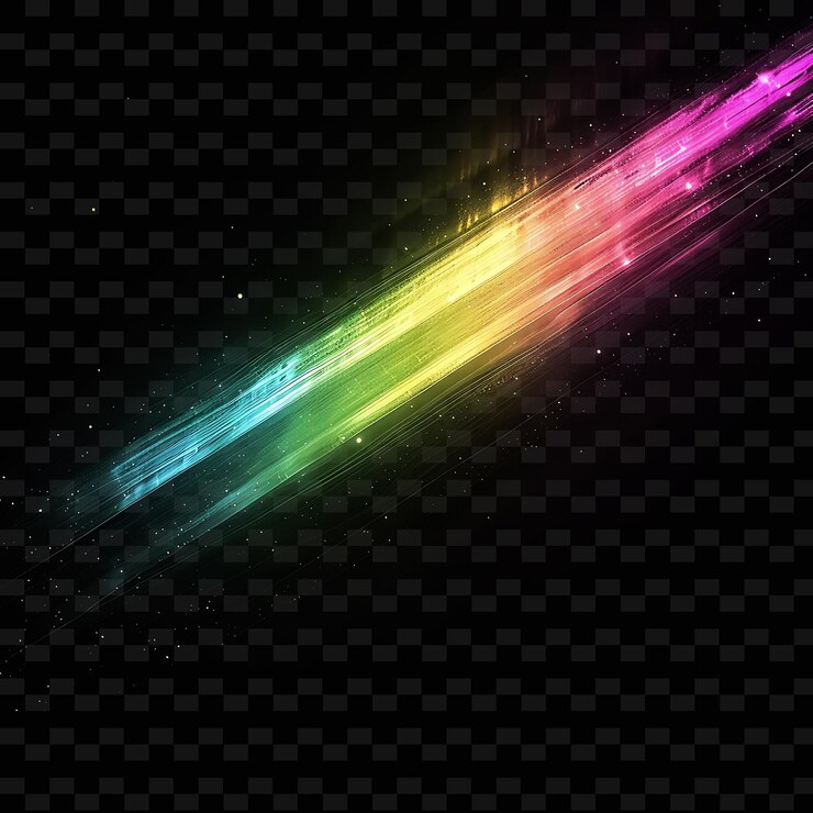 PSD png aurora light rays con luz brillante y verde espectro rosa neón transparente colecciones y2k