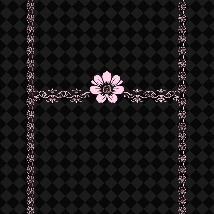 PSD png batik indonesio con patrones intrincados diseño fronterizo teñido con cera diseño de arte popular resi