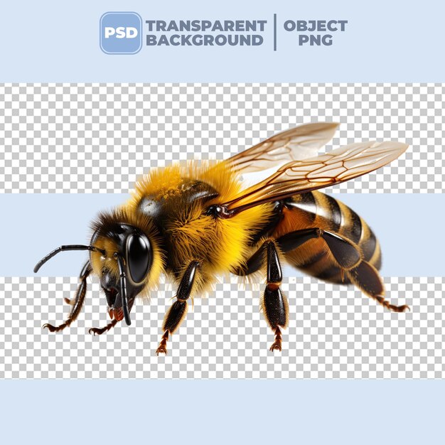 PSD png bee sur un fond transparent psd