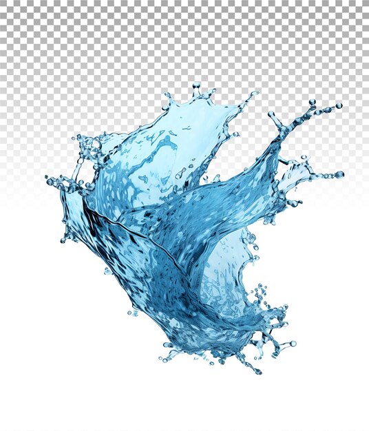 Png-bild mit blue water splash isolation