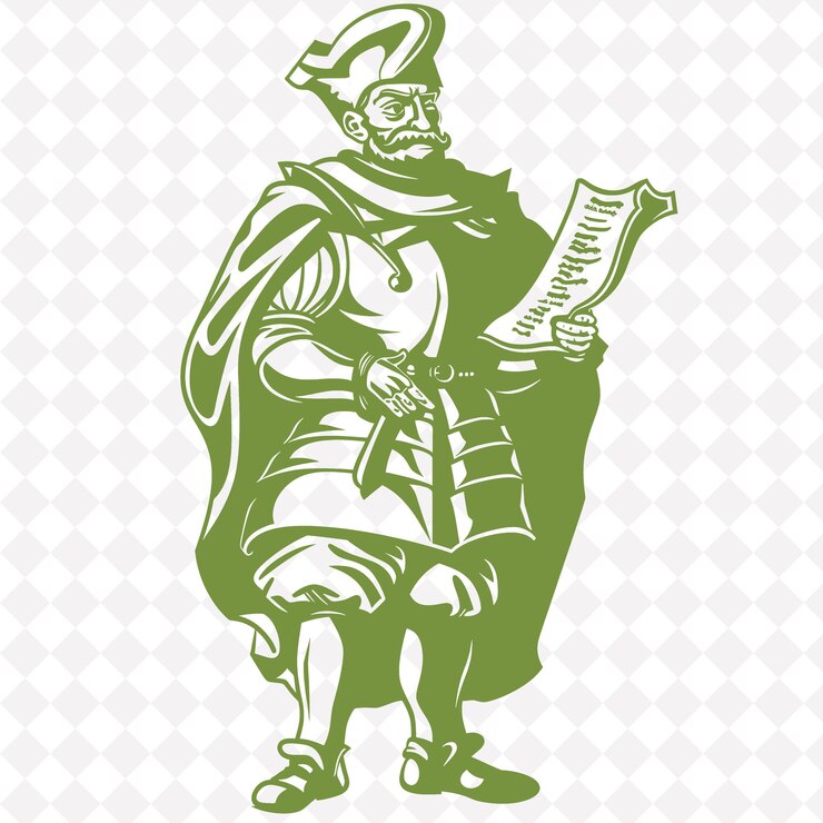 PSD png bill medieval hombre con un pico con una expresión severa de pie guerrero medieval forma de personaje
